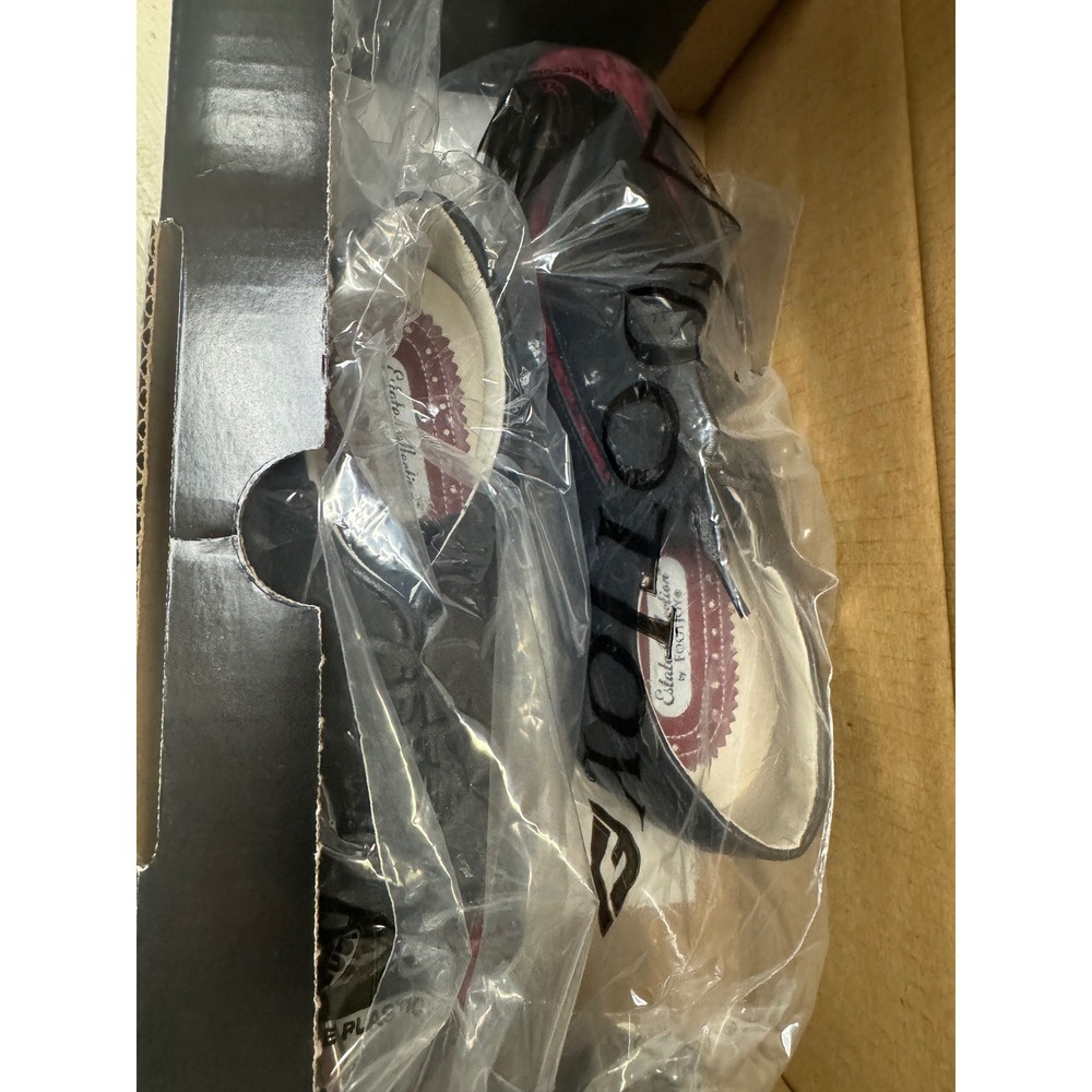 FootJoy Estate Collection Womens Golf Shoes Black Red Leather Spike 99383 Size 6 - Picture 6 of 10